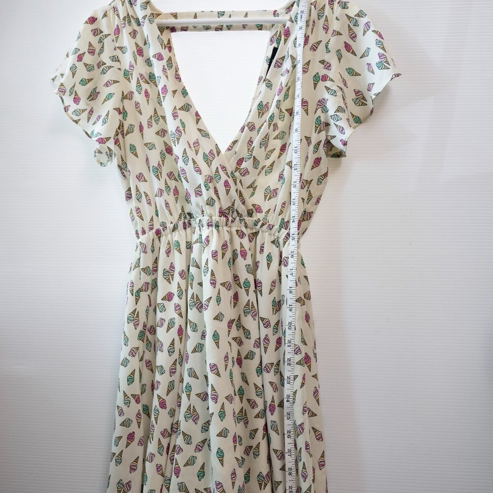 Ice Cream Cone flutter sleeve mini dress - Picture 6 of 6